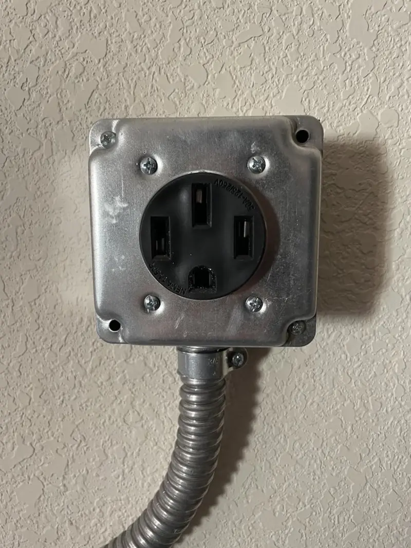 NEMA 14-50 outlet installed for Smart Home Electrical in Moss Point